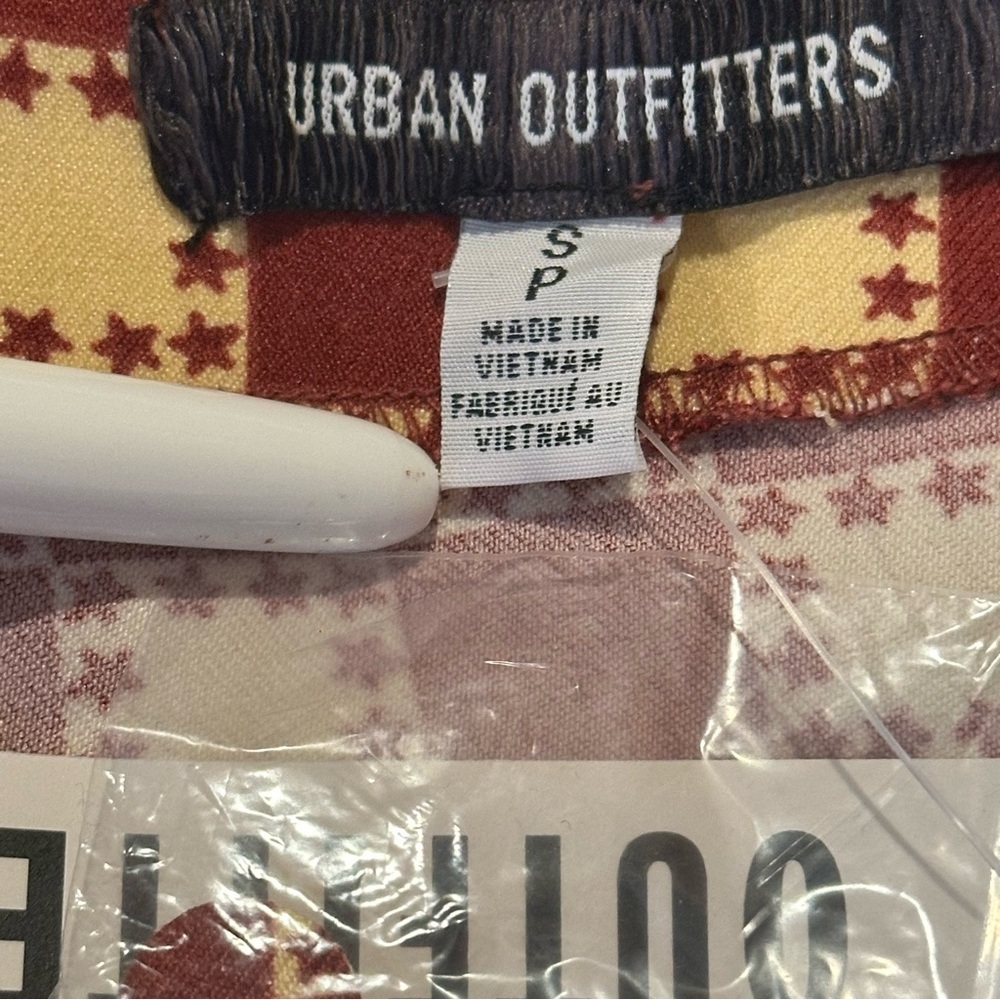 (Sold) Urban Outfitters Mini Skirt Women’s Size Small Red Yellow Check Print New - Picture 8 of 12